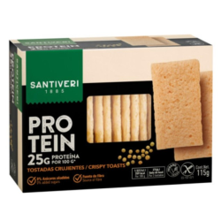Tostadas proteicas crujientes 115g santiveri