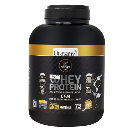 Iso whey protein 90% cookies & cream 2.2 kg sport