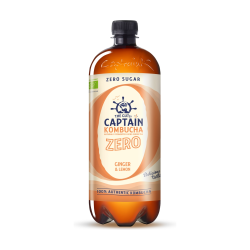 Captain kombucha zero jengibre limon 1l