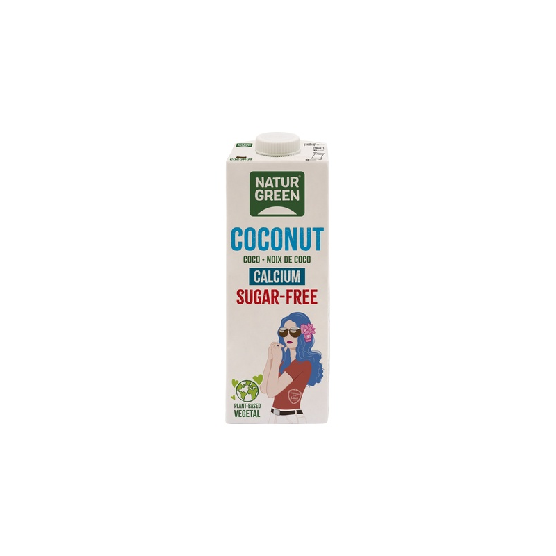 Bebida coco calcio sin azucares naturgreen 1l