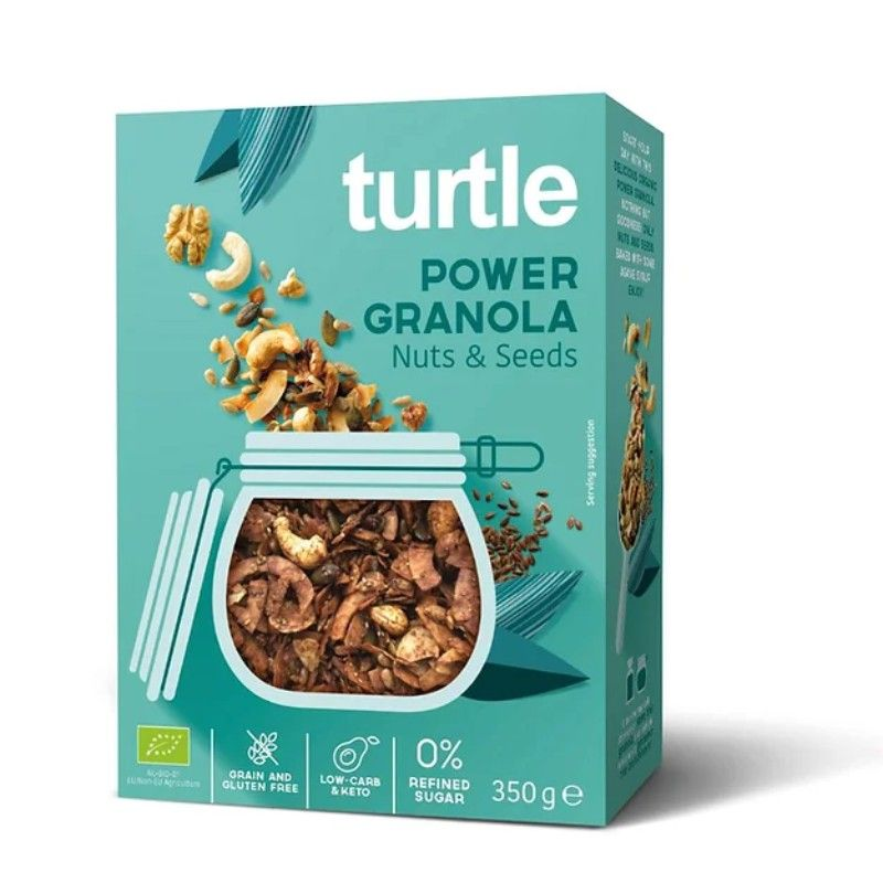 Turtle power granola nueces y semillas 350g