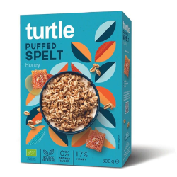 Turtle espelta hinchada con miel 300g
