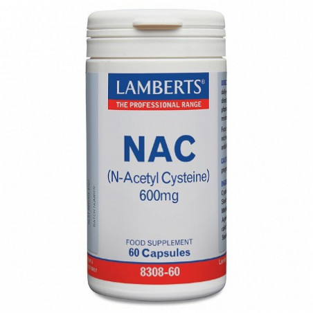 Nac 600mg  ( n-acetil cisteina )60caps lambers