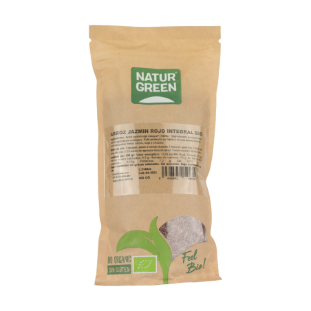 Arroz jazmin rojo integral bio naturgreen