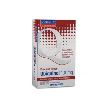 Ubiquinol 100mg 60caps lambers caja