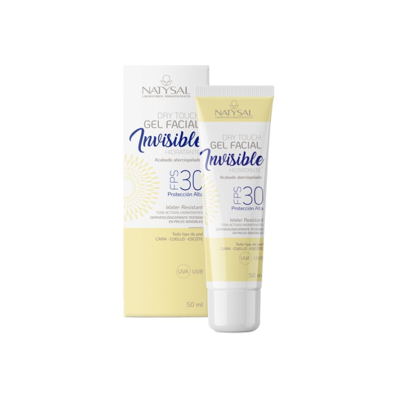 Gel facial invisible fps 30 50 ml natysal