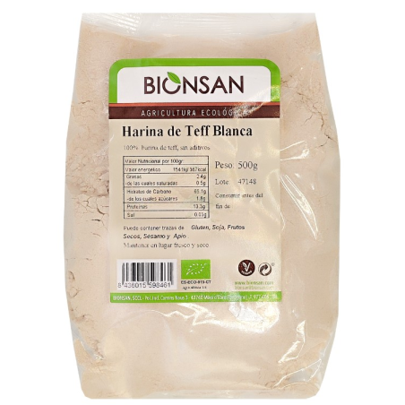 Harina de teff blanca eco 500g bionsan