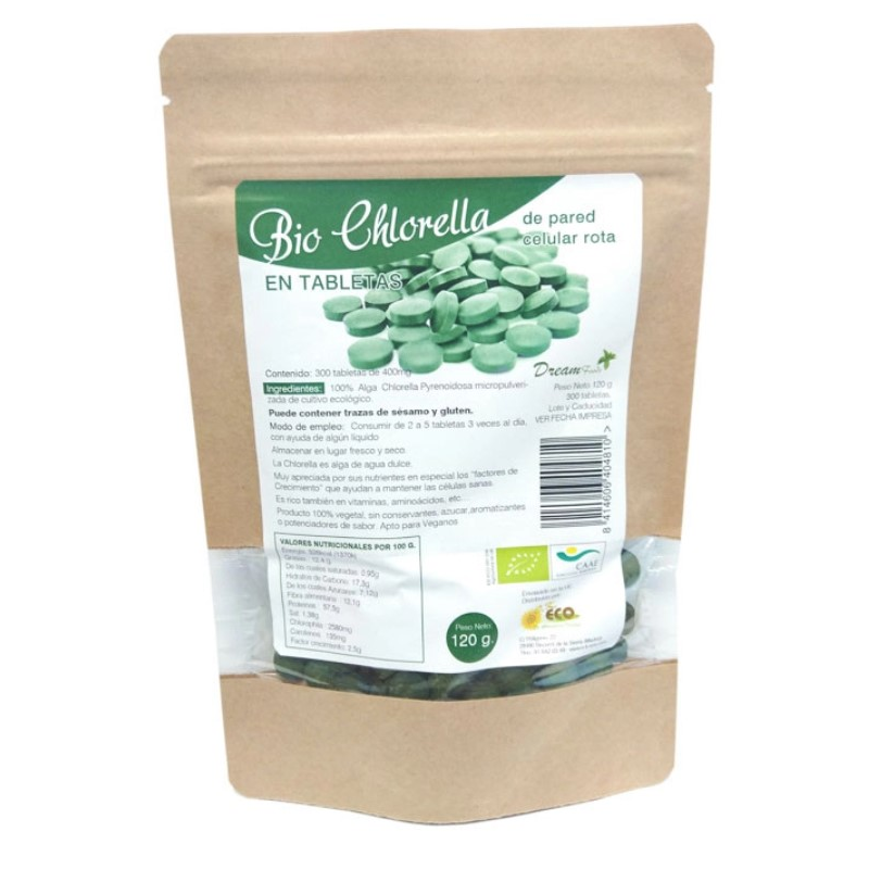 Chlorella bio 300 tabletas ok eco dreamfoods