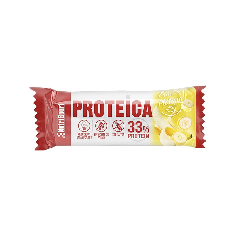 Barritas proteicas platano nutrisport
