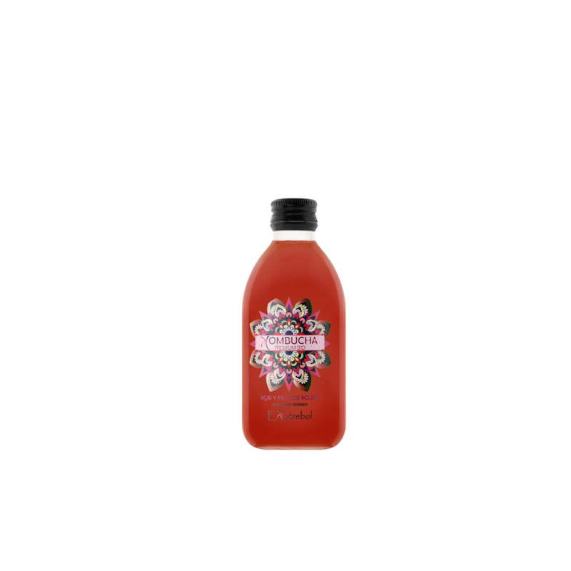 Kombucha acai y frutos rojos premium bio ekotrebol