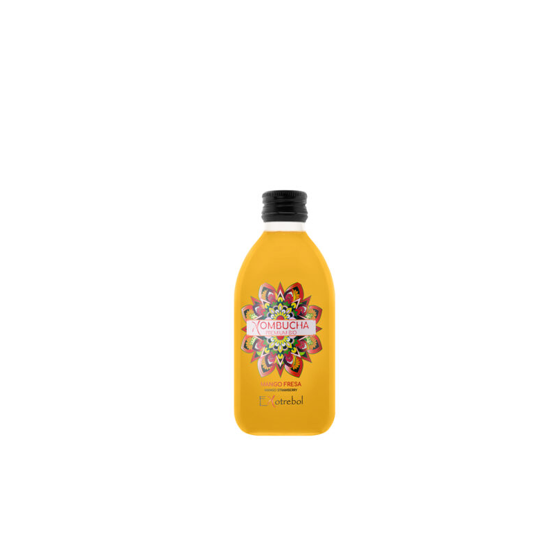 Kombucha mango y fresa premium bio ekotrebol