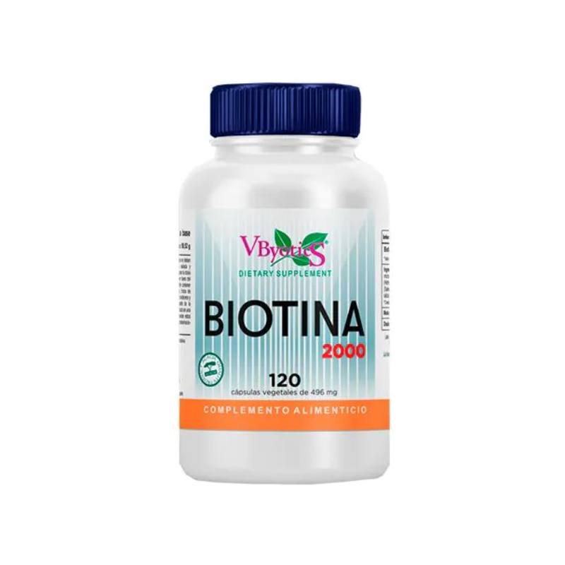 Biotina 2000 120 capsulas vbyotics