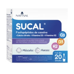 Sucal fosfopeptidos de caseina 20 sticks natysal