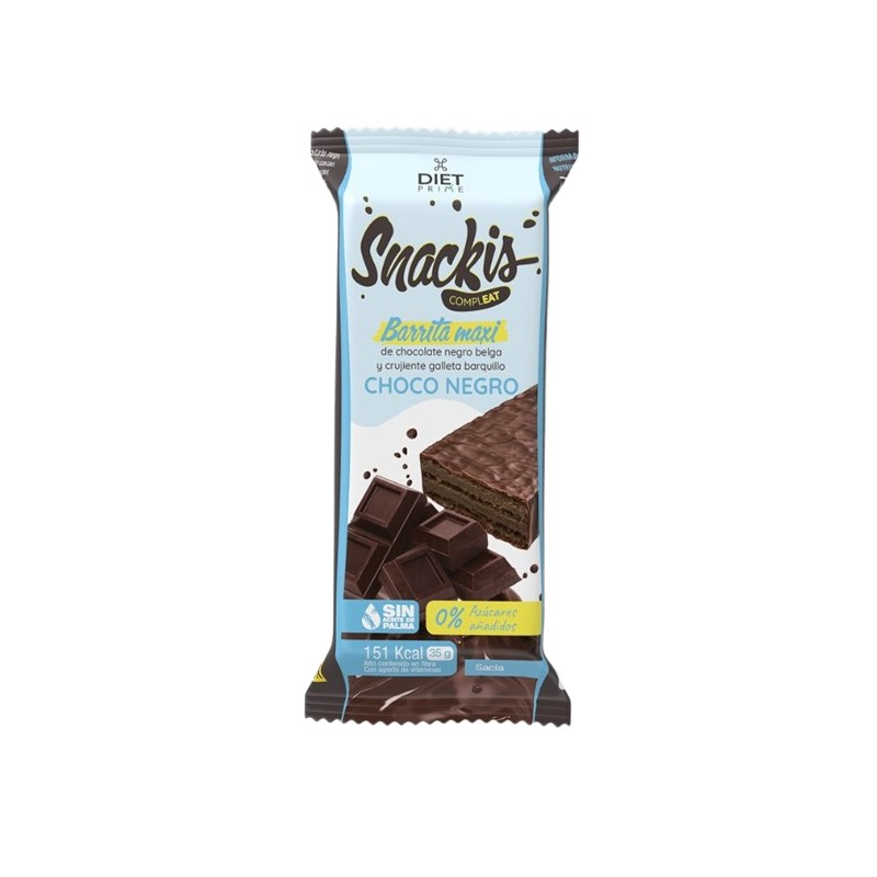Snackis compleat barrita maxi choco negro sacia