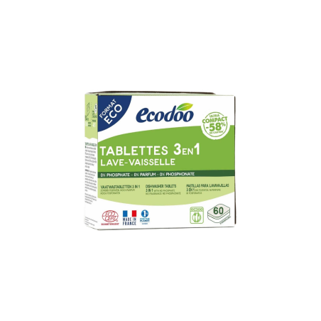 Lavavajillas maquina 60 pastillas ecodoo