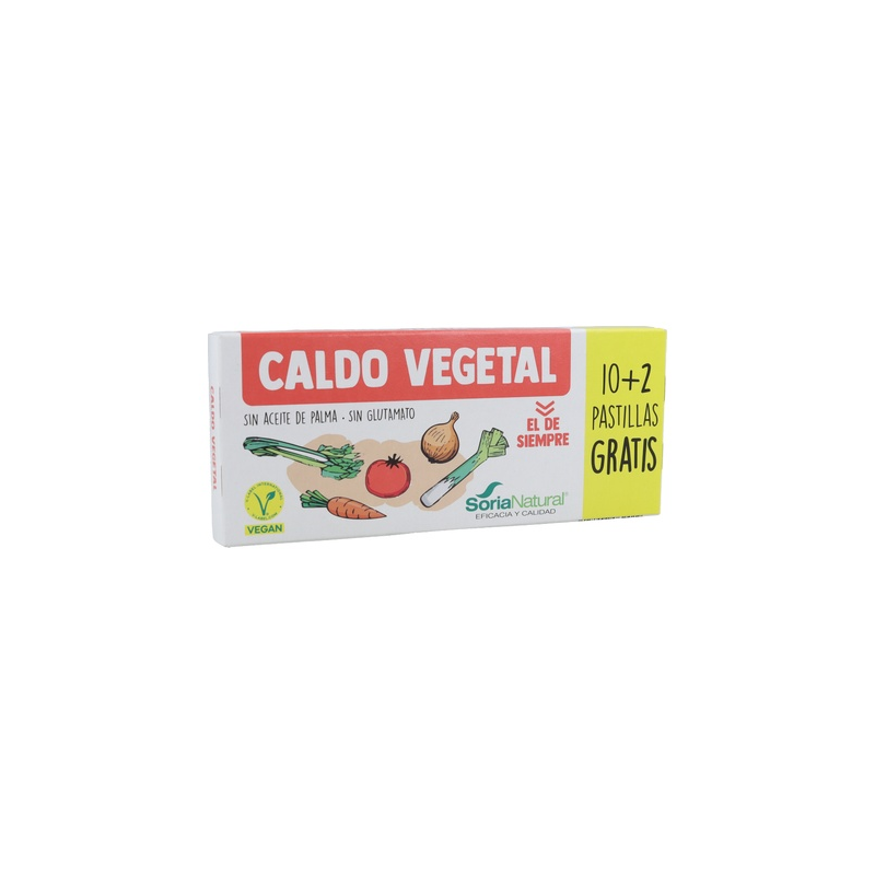 Caldo vegetal 10 pastillas bio soria natural