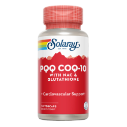 Pqq + coq-10 + nac + glutation 30 vegcaps solaray