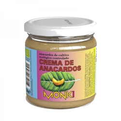 Crema anacardos tostados sin sal bio 330g monki