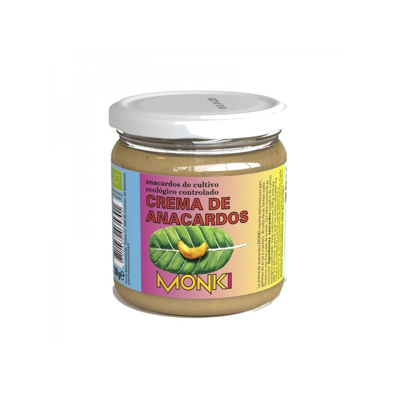Crema anacardos tostados sin sal bio 330g monki
