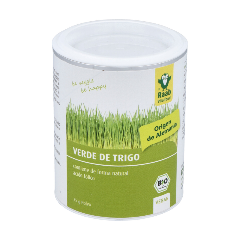 Verde de trigo polvo bio 75g raab vitalfood