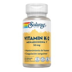 Vitamina k2 menaquinona 7 50 mg 30 vegcaps solaray