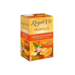 Royal-vit 18 caramelos propolis jengibre naranja