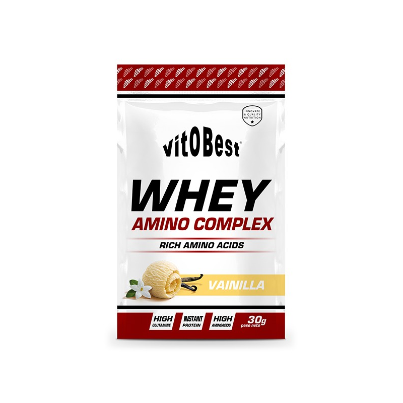 Whey amino complex vainilla 15 sobres 30g vitobes