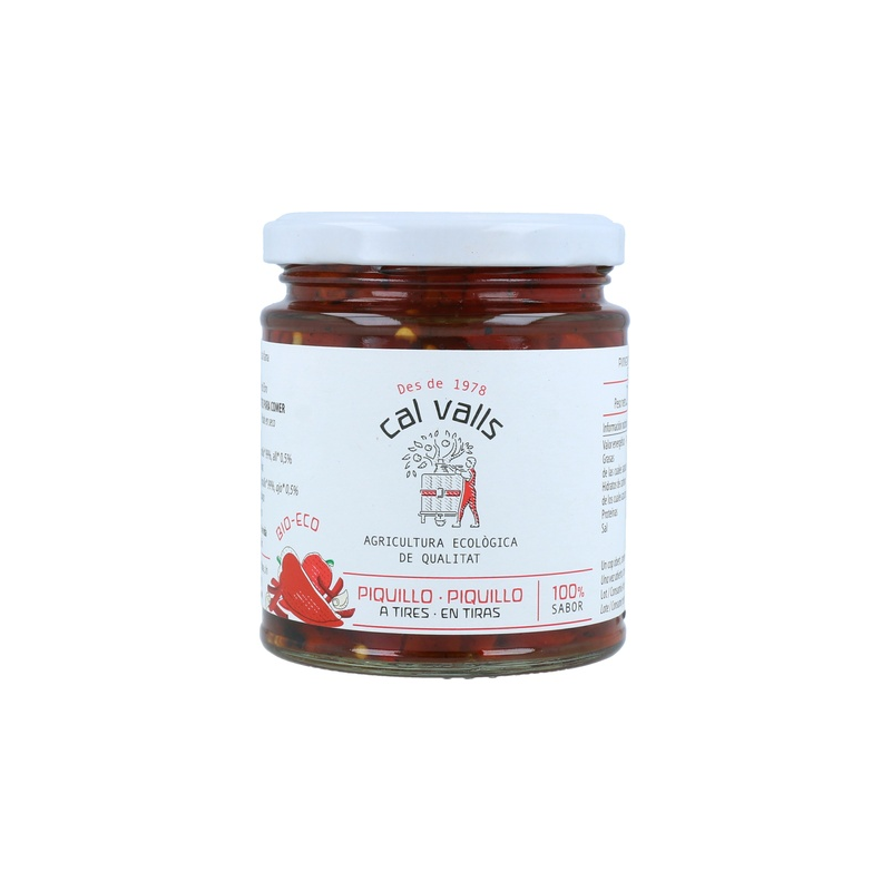 Pimiento piquillo a trozos bio cal valls 225g