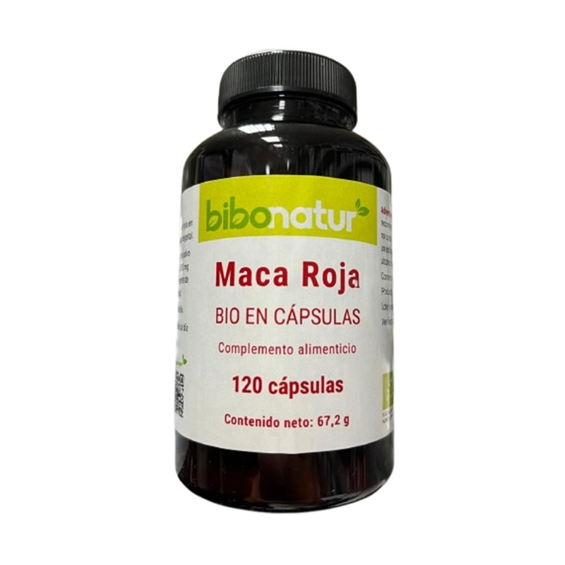 Maca roja bio 120 capsulas bibonatur