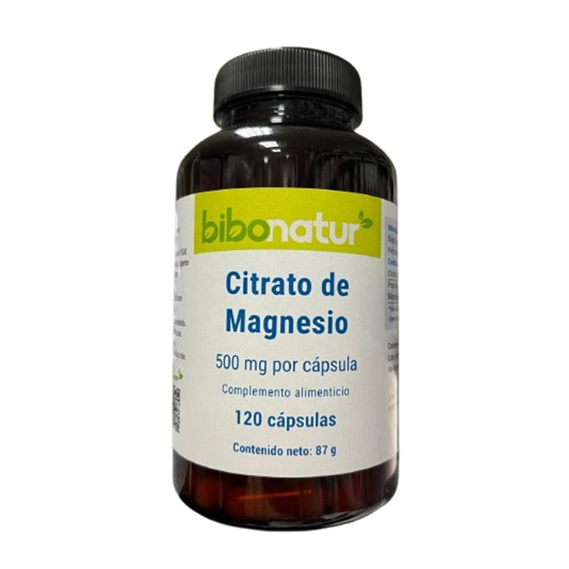 Citrato de magnesio 500mg 120cap bibonatur