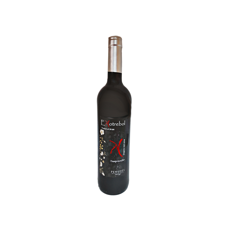 Vino tinto tempranillo penedes eco ekotrebol 75cl