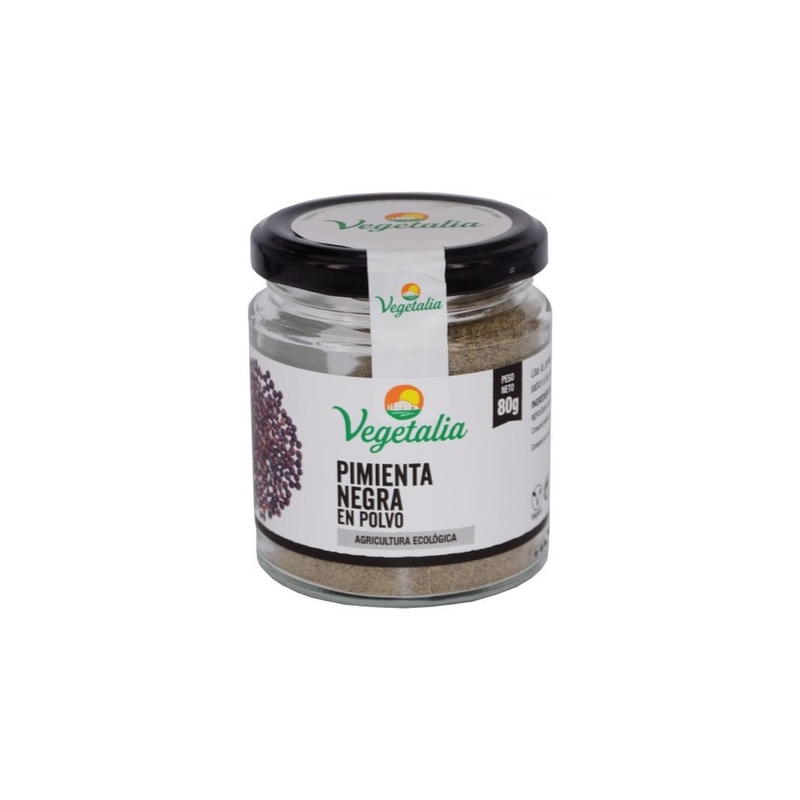 Pimienta negra polvo 80g vegetalia