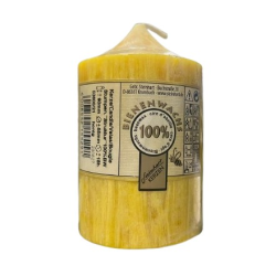 Vela cera abeja cilindrica maderas mediana 90/55