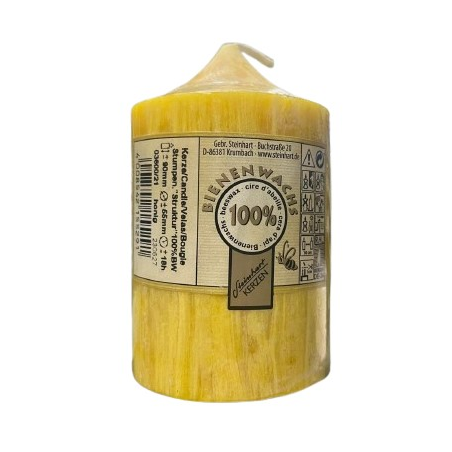 Vela cera abeja cilindrica maderas mediana 90/55