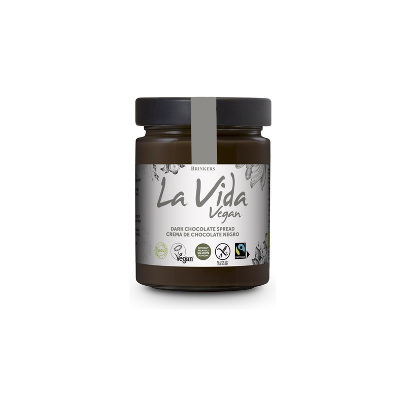 Crema chocolate negro 270g la vida vegan