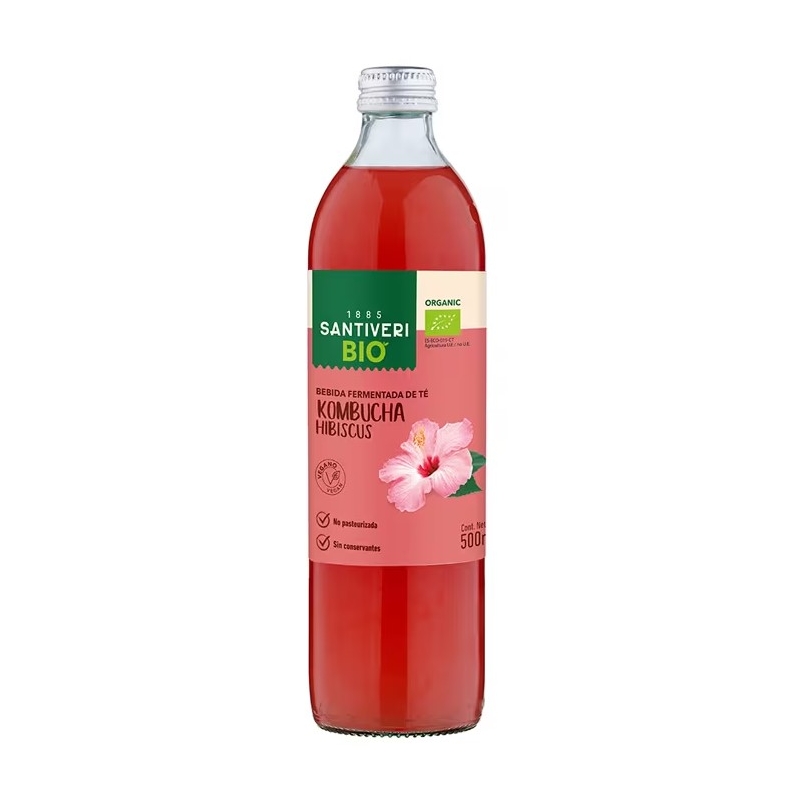Kombucha hibisco bio 250 ml santiveri