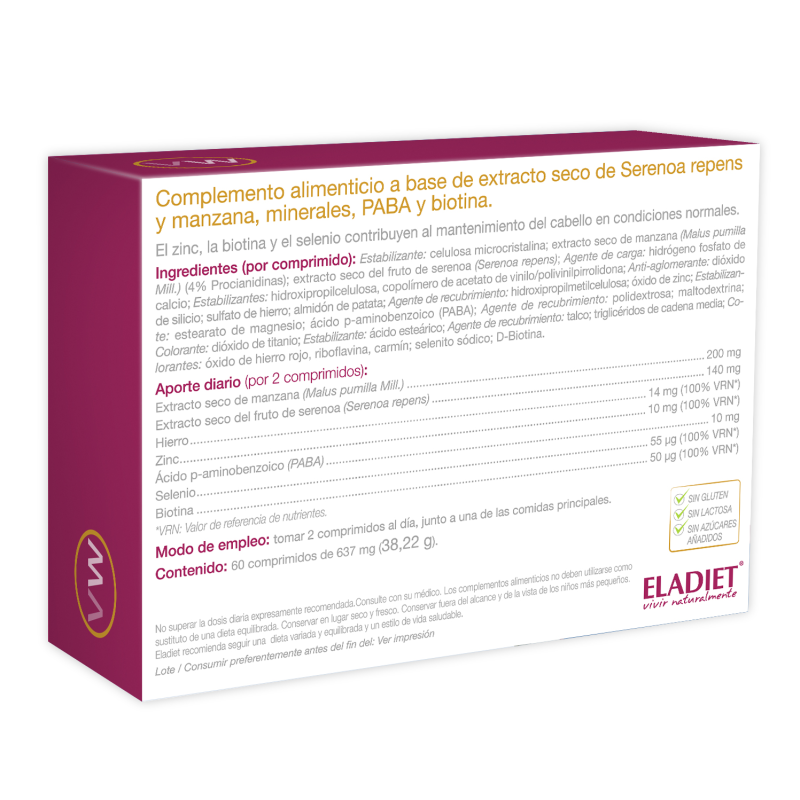 Vitawoman vitalidad capilar 60comp eladiet