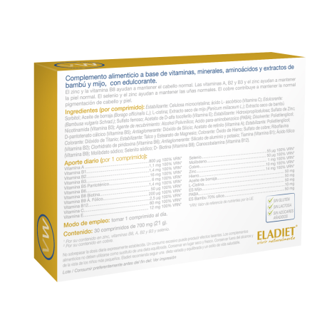 Vitawoman cabello piel uñas 30 comp. 744mg eladiet