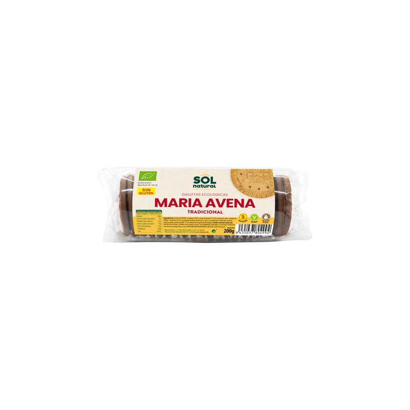 Galletas maria avena tradicional 200g sol natural