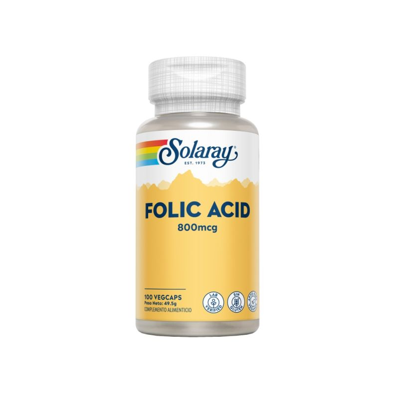 Acido folico 800mg 100c solaray