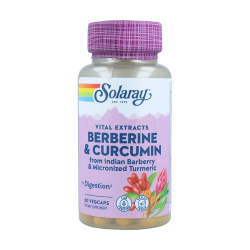 Berberine+curcuma 60cap solaray