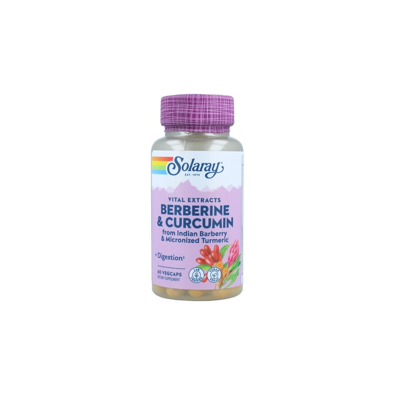 Berberine+curcuma 60cap solaray