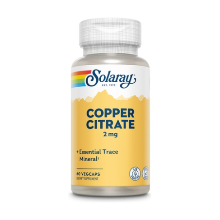 Cobre citrato 2mg 60caps solaray