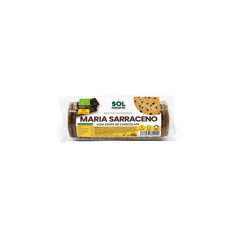 Galletas maria sarraceno chips chocolate 200g