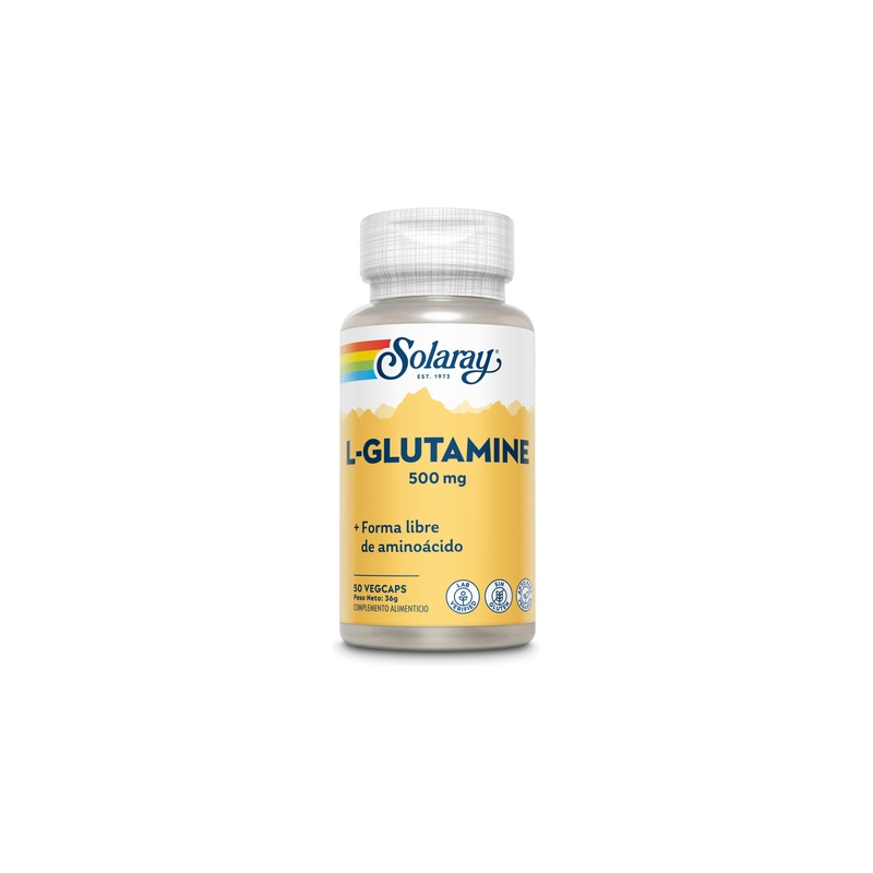 L-glutamina 500mg 50c solaray