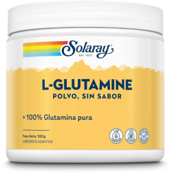 L-glutamina polvo 300gr solaray