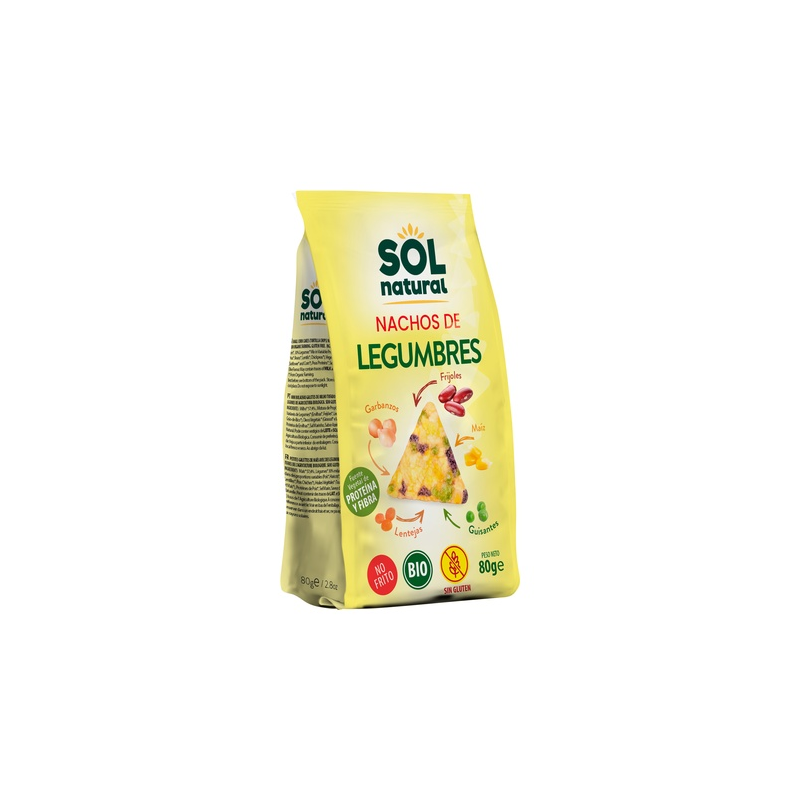 Nachos de legumbres 80 g bio sol natural