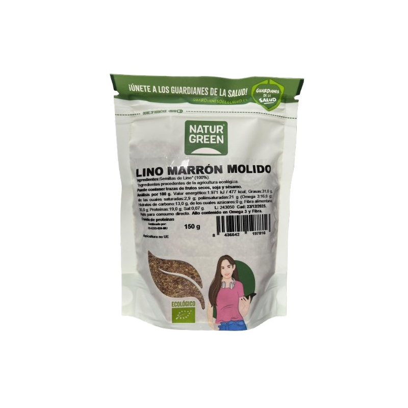 Lino marron molido 150g naturgreen