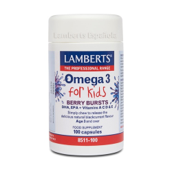 Omega 3 for kids sabor grosella 60 cap lamberts