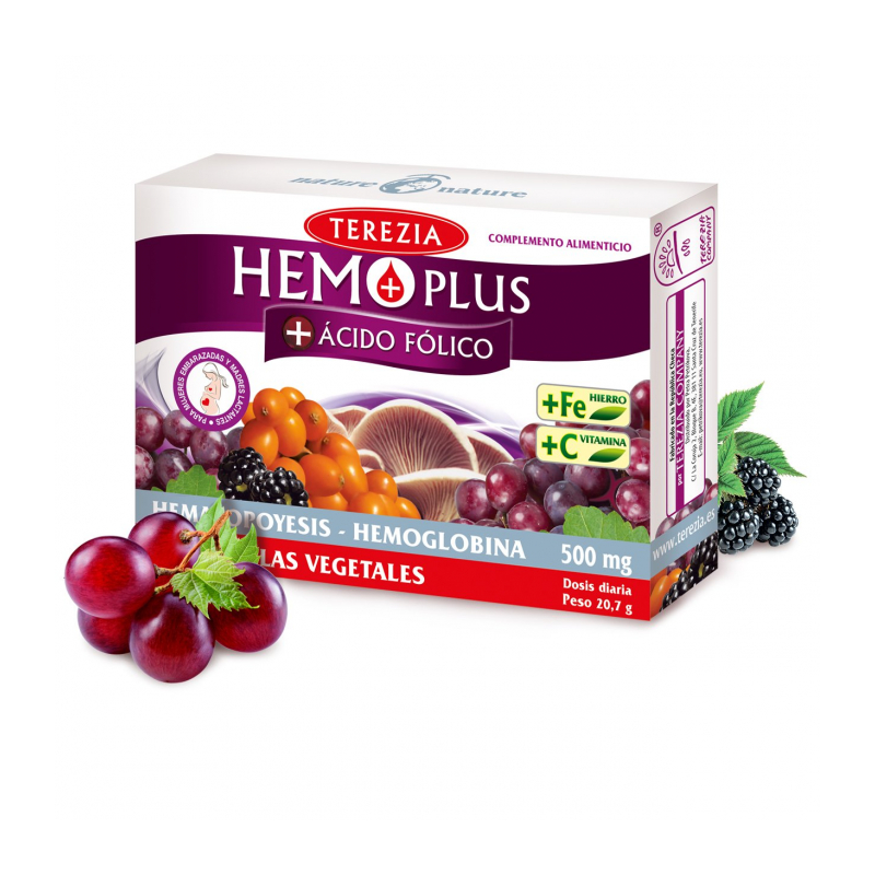 Hemo plus + acido folico 60 capsuls terezia